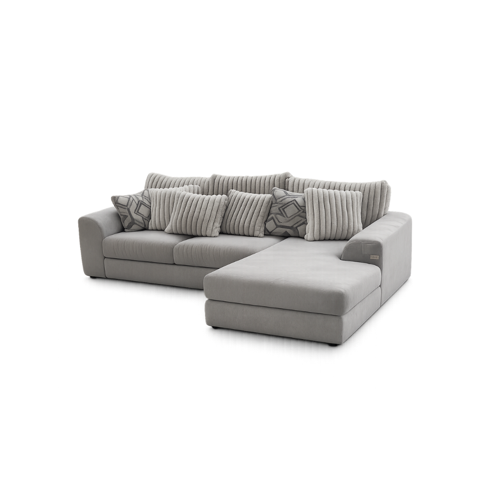 Sofá Chaise Longue Derecho Evergreen Dove Gris
