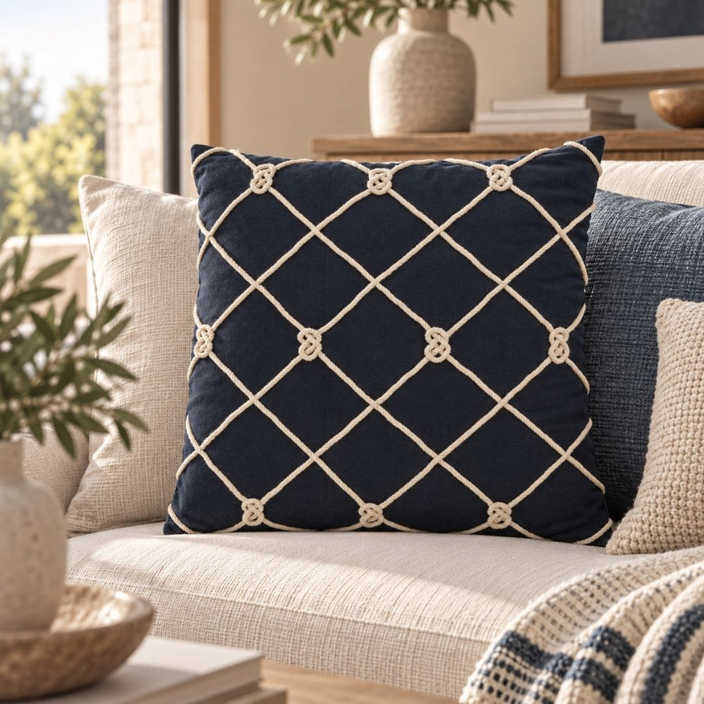 Cojin Navy Blue 20pulg