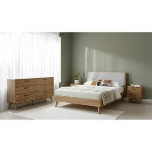 Cama Queen Toronto en walnut Tennessee