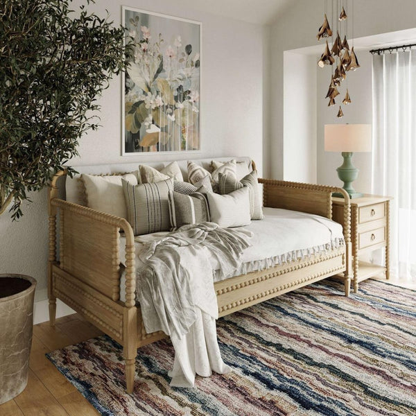 Mesita de noche Cholet de 2 cajones con estante