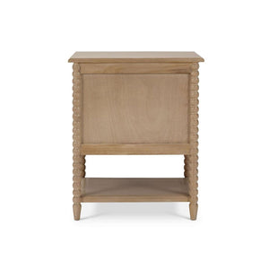 Mesita de noche Cholet de 2 cajones con estante