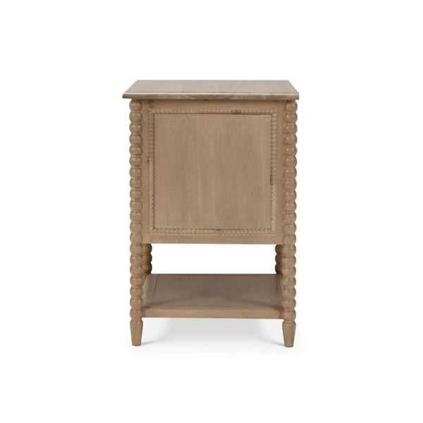 Mesita de noche Cholet de 2 cajones con estante