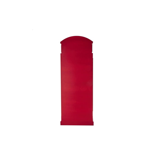 Vinera de cabina telefónica vintage de madera roja