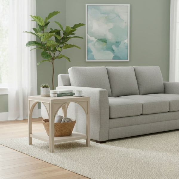 Mesa Auxiliar Vannes Cuadrada en Putty