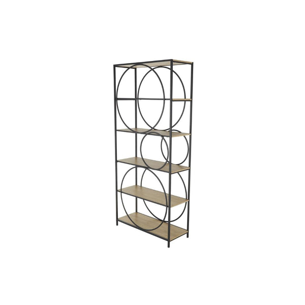 Estantería de pared Metálica Negra con Toque Industrial