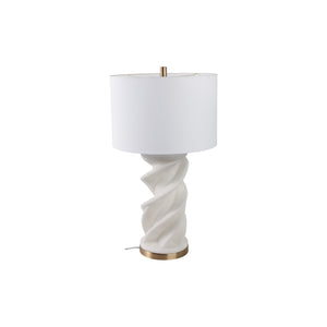 Lámpara de mesa Kauna en resina de cuarzo – 29"