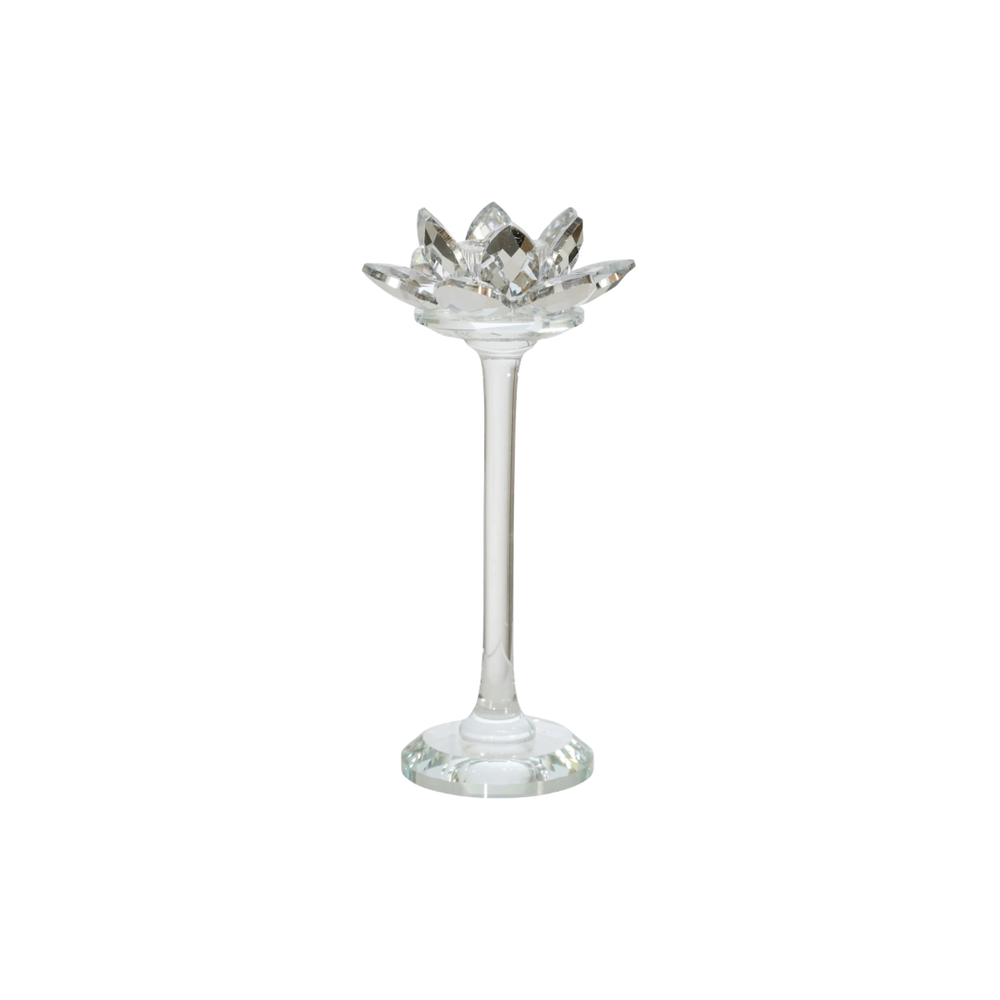 Candelabro Lotus Plateado