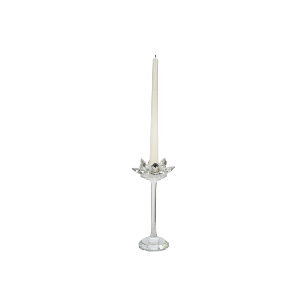 Candelabro Lotus Plateado