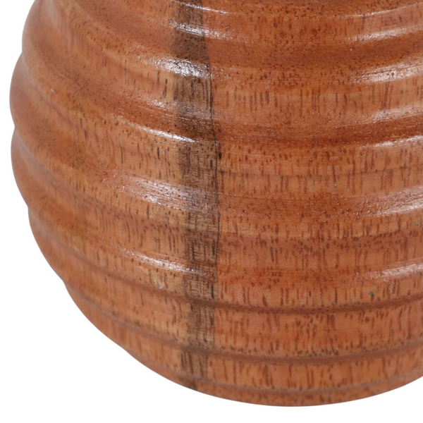 Esfera Decorativa de Madera con Relieve