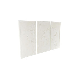 Set de 3 Paneles Decorativos de Pared con Mapamundi 3D