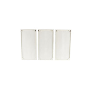 Set de 3 Paneles Decorativos de Pared con Mapamundi 3D