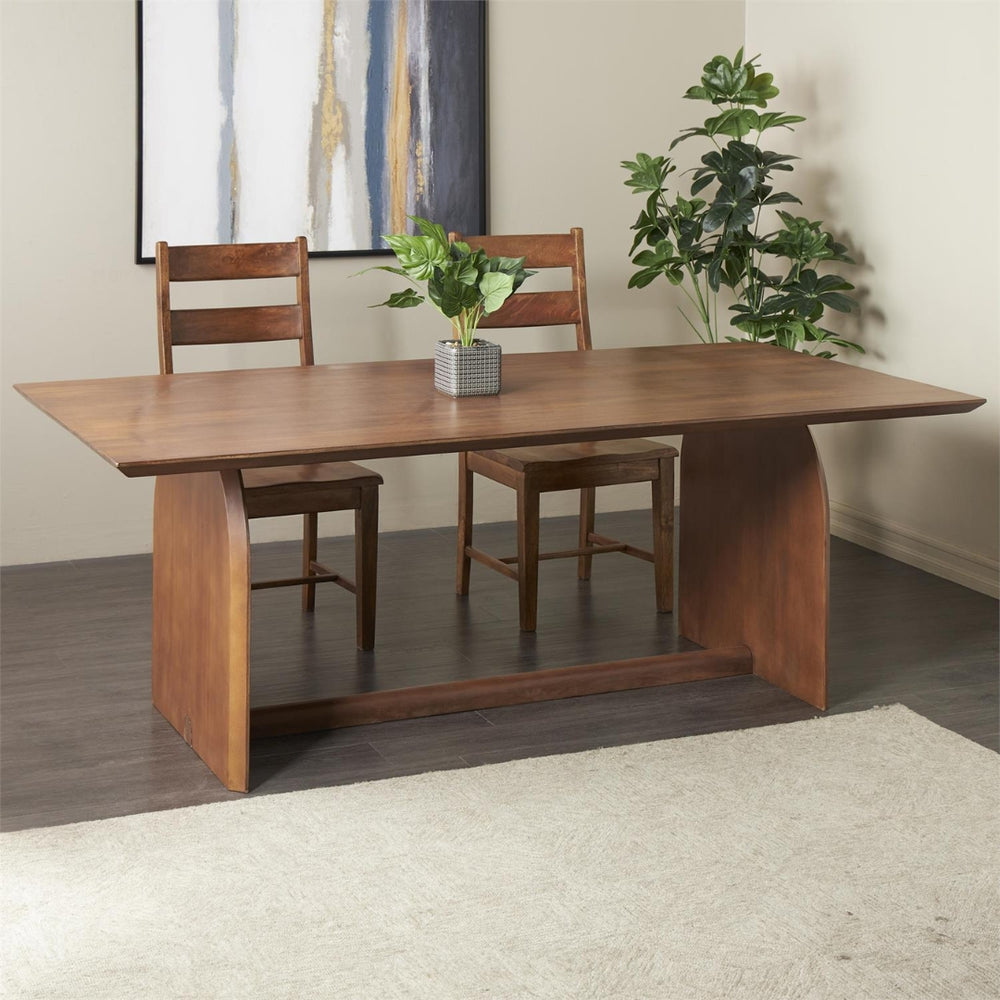 Mesa de comedor en madera de mango con patas arqueadas – 6 puestos