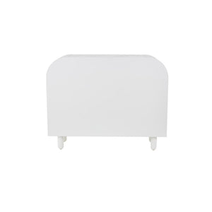 Consola Geométrica Blanca con 6 Compartimentos