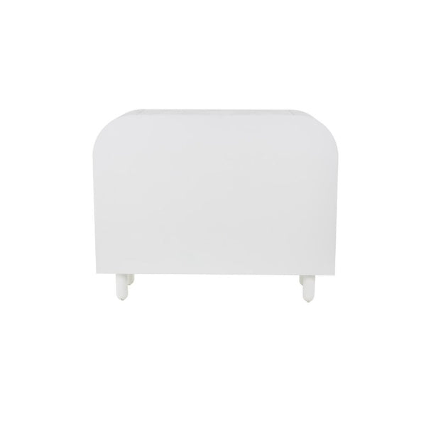 Consola Geométrica Blanca con 6 Compartimentos