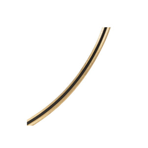 Espejo redondo de madera dorado de 32″