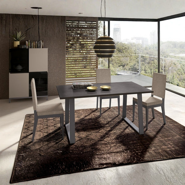 Mesa de comedor Kali extensible efecto mármol Italy
