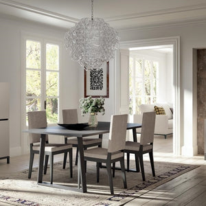Mesa de comedor Kali extensible efecto mármol Italy