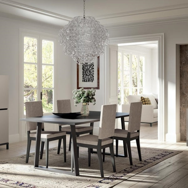 Mesa de comedor Kali extensible efecto mármol Italy