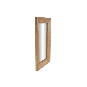 Espejo de piso en madera con acabado natural – 55"
