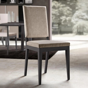 Silla de comedor Kali en eco leather taupe