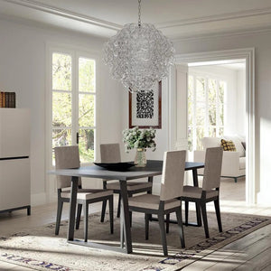 Silla de comedor Kali en eco leather taupe