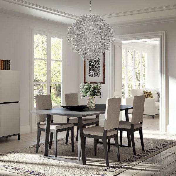 Silla de comedor Kali en eco leather taupe