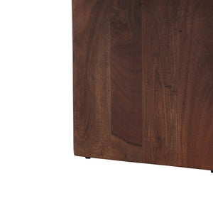 Mesa de centro Somerset en mármol negro y madera 39″