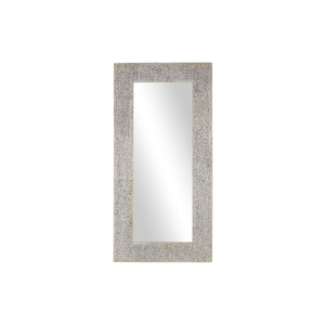 Espejo de Piso Rectangular con Marco Mosaico