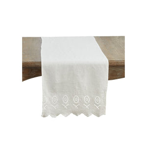 Camino de Mesa Lino Ivory