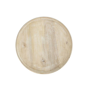 Mesa Lateral Redonda Farmhouse Crema – Grayson Lane
