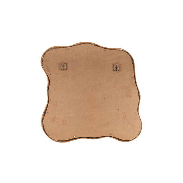 Espejo de Pared con Marco Tejido Beige