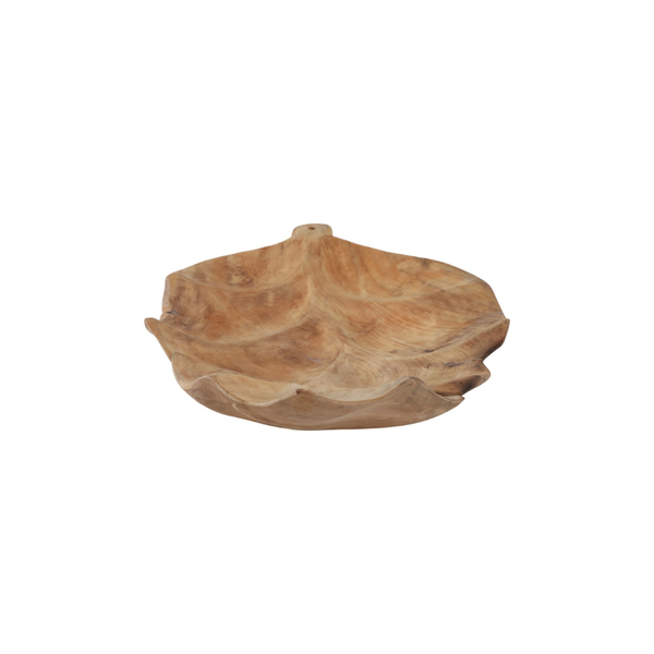 Bowl Natural Teak Leaf