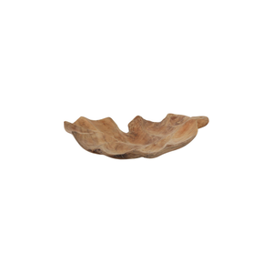 Bowl Natural Teak Leaf