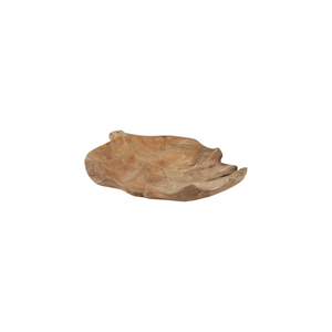 Bowl Natural Teak Leaf