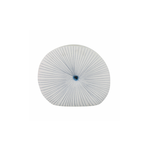 Florero Shell White/Blue