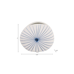 Florero de Shell White/Blue