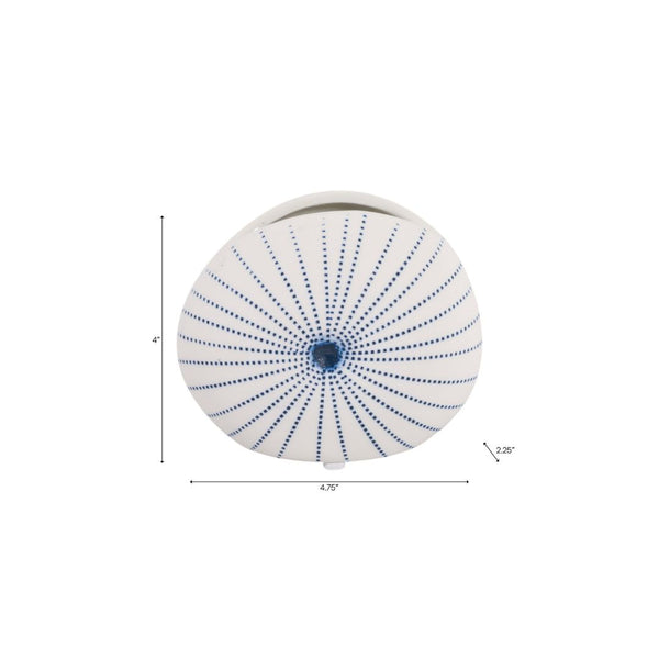 Florero de Shell White/Blue