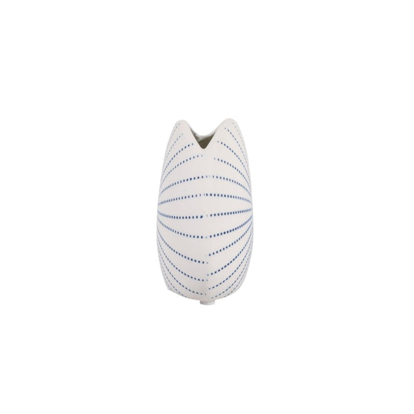 Florero de Shell White/Blue
