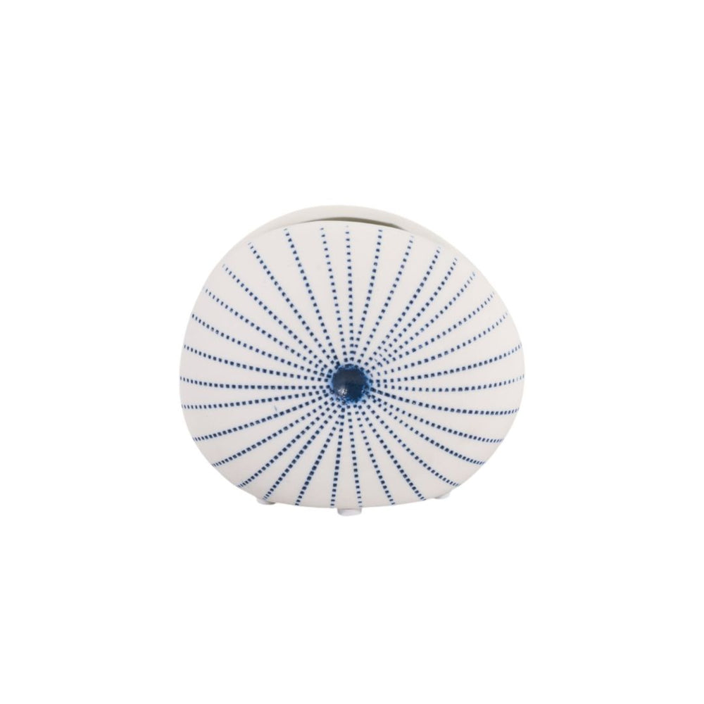 Florero de Shell White/Blue