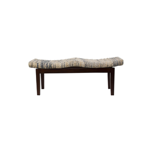 Banco de Madera con Asiento Tejido