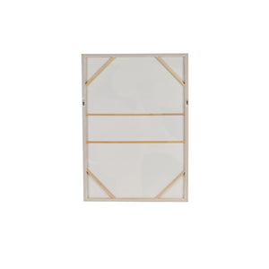 Cuadro Decorativo Abstracto en Madera con Formas Orgánicas