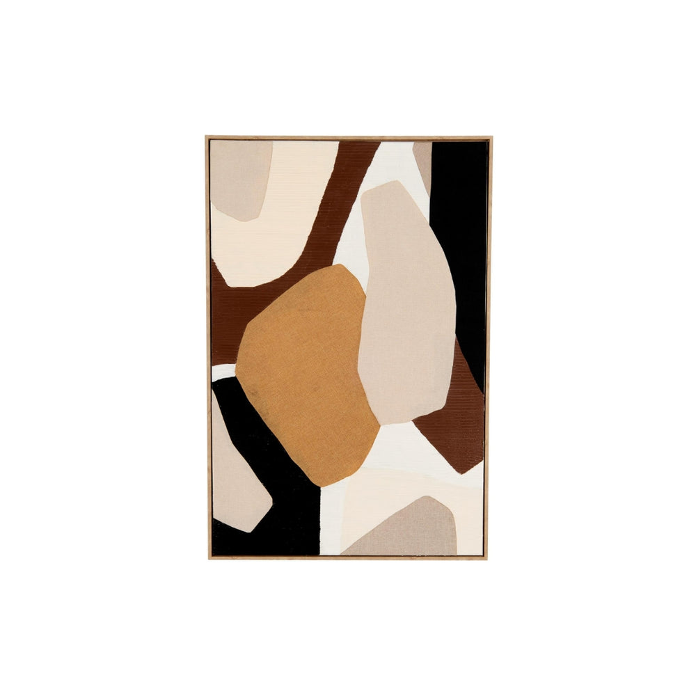 Cuadro Decorativo Abstracto en Madera con Círculos Superpuestos