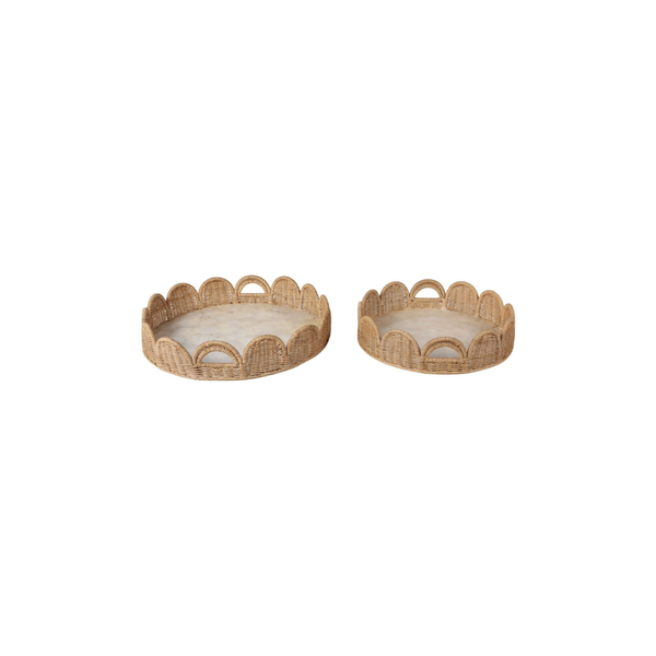 Bandeja Gde Ivory/Tan 23"