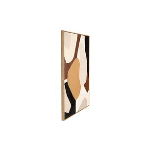 Cuadro Decorativo Abstracto en Madera con Círculos Superpuestos