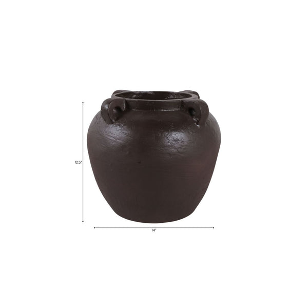 Jarrón 14X12 Marrón