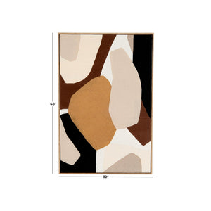 Cuadro Decorativo Abstracto en Madera con Círculos Superpuestos