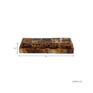 Juego de Dados Marrón