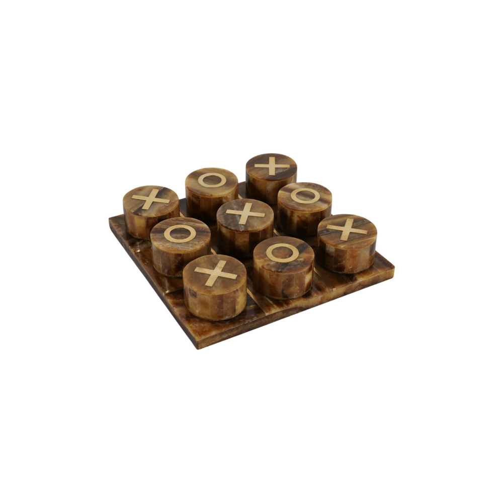 Juego de Mesa Tic Tac Toe Marrón