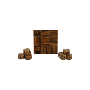 Juego de Mesa Tic Tac Toe Marrón
