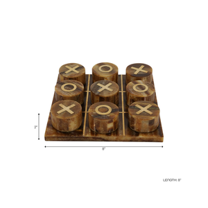 Juego de Mesa Tic Tac Toe Marrón